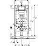 Комплект GEBERIT DUOFIX DELTA 458.124.21.1 с подвесным унитазом ACANTO 500.600.01.2 с крышкой-сиденьем ACANTO 500.605.01.2 с микролифтом Slim 458.124.21.122
