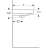 Тумба с умывальником GEBERIT SMYLE SQUARE 500.251.01.1+ 500,354.JK.1 90 см